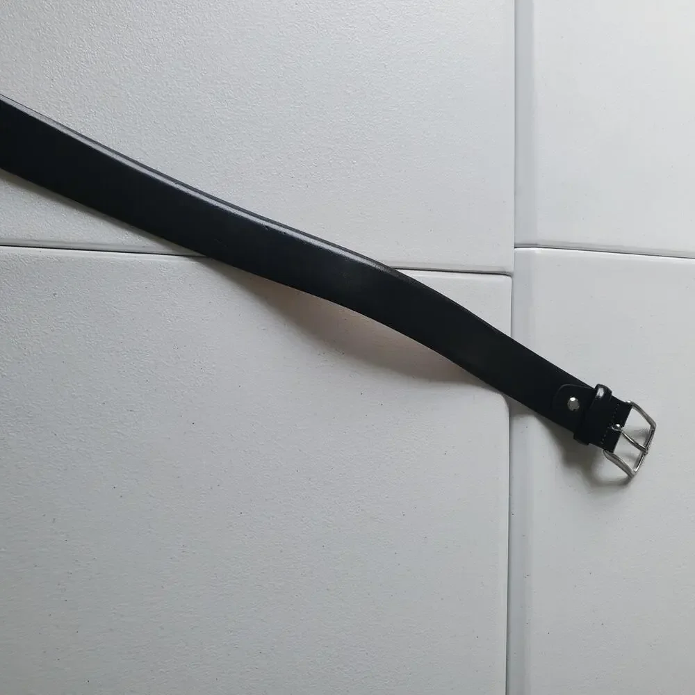 Suitsupply Belt Mens 42 Black Leather Made In Italy Dress Business Classic